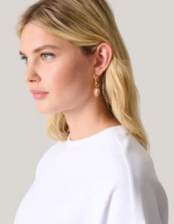 Glazen Hart Oorbellen Goud