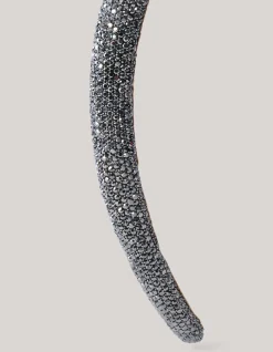 Strass Haarband Donkergrijs